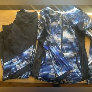 Two piece Active set - matching legging and jacket set